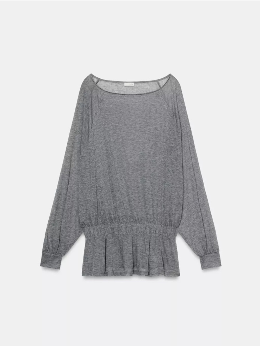 Zara BATWING RUFFLE SLEEVE TOP - Picture 5 of 6